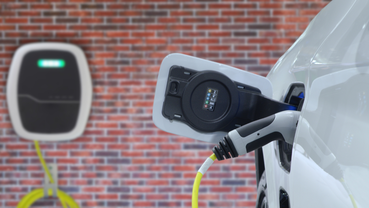 Solar-powered EV car charger installed by FX Solar