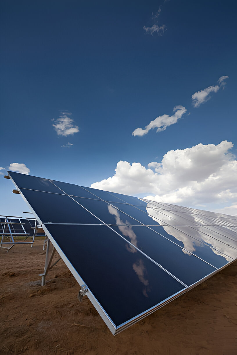 High-efficiency solar panel for hybrid systems